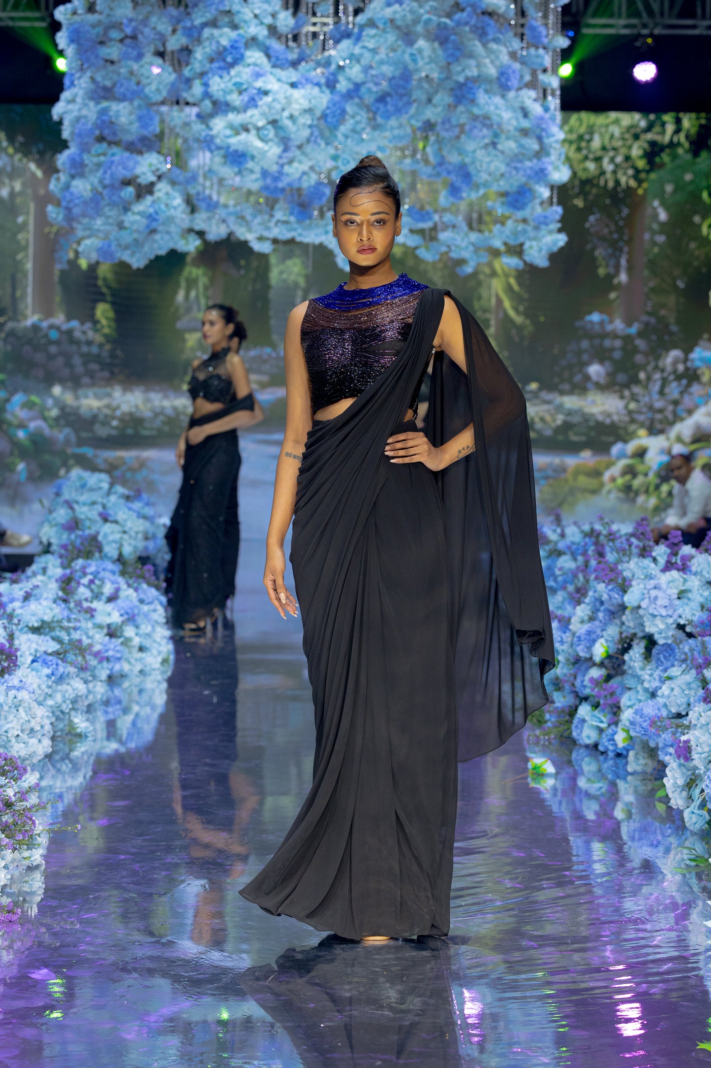 Ombré Tasseled Sari