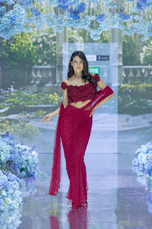 Rosé Cut Sari
