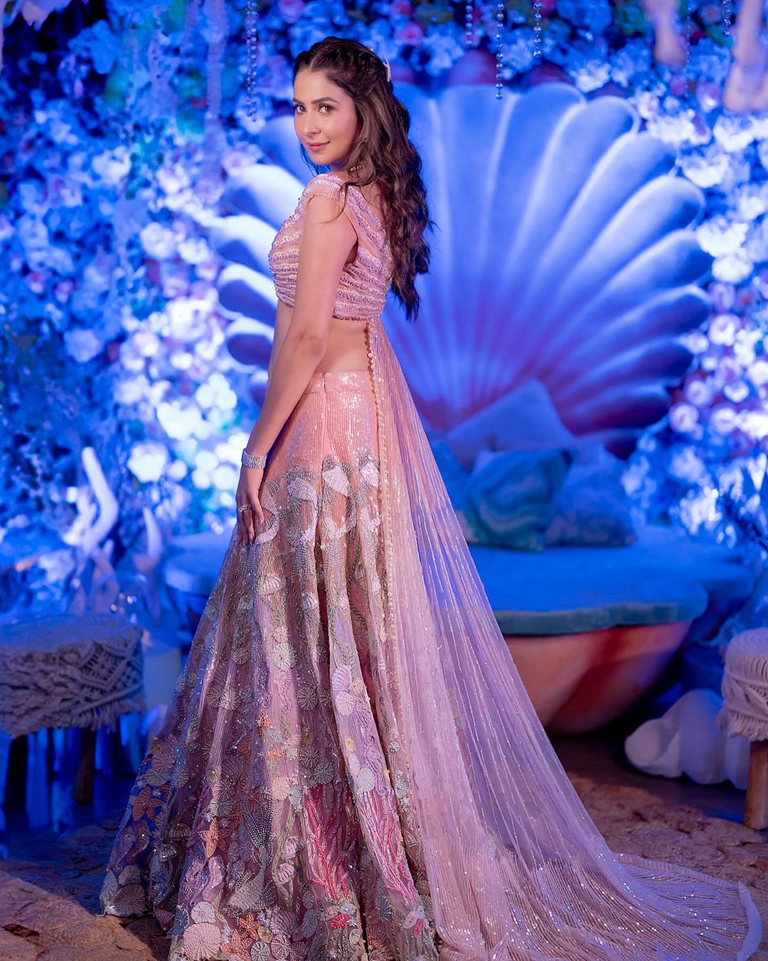 Aquatic Lehenga (Price on Request)