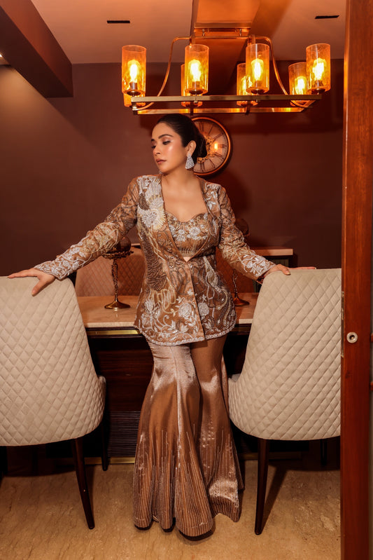 Brocade Flare Suit