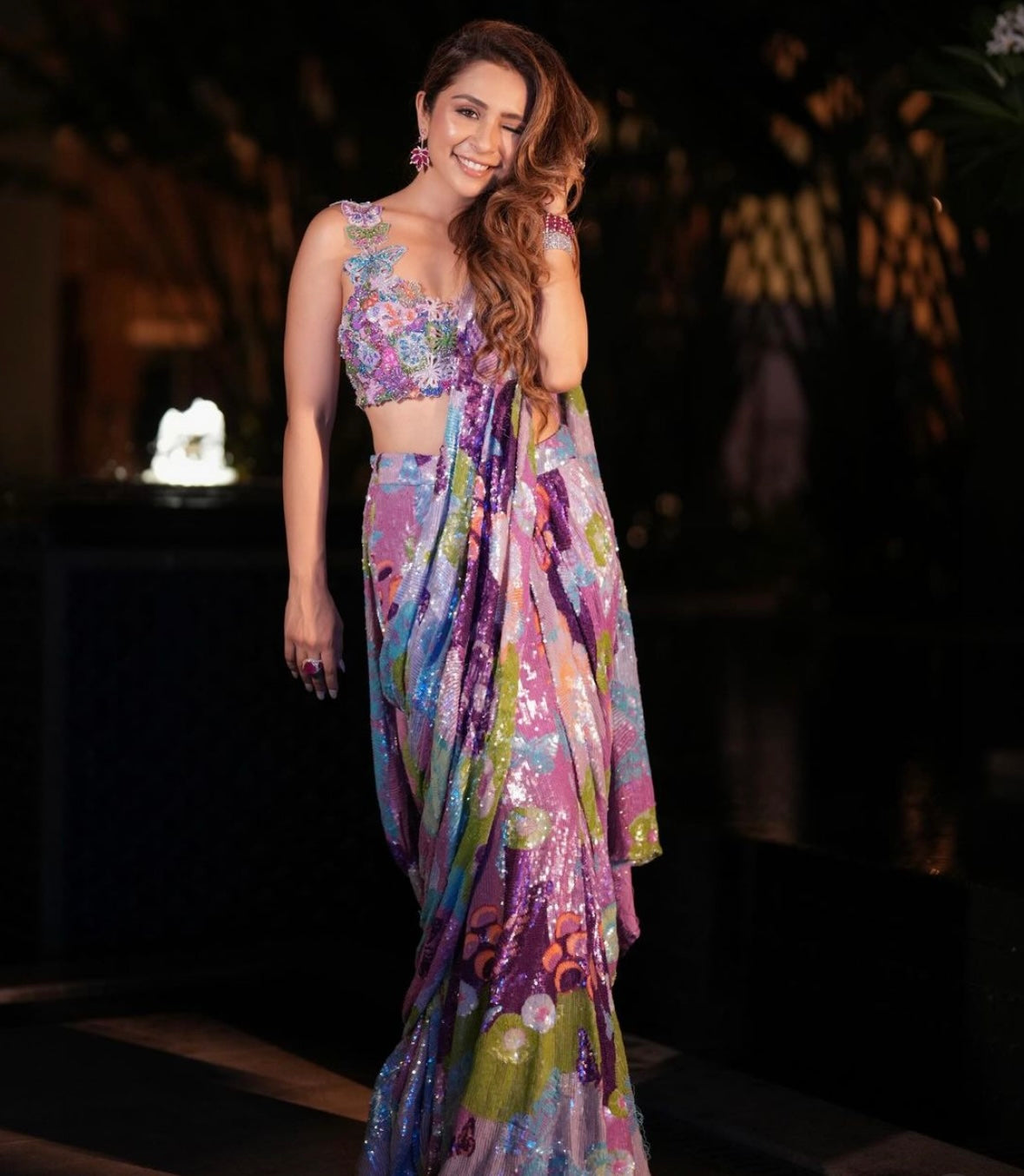 Kaleidoscope butterfly sari (Price on Request)
