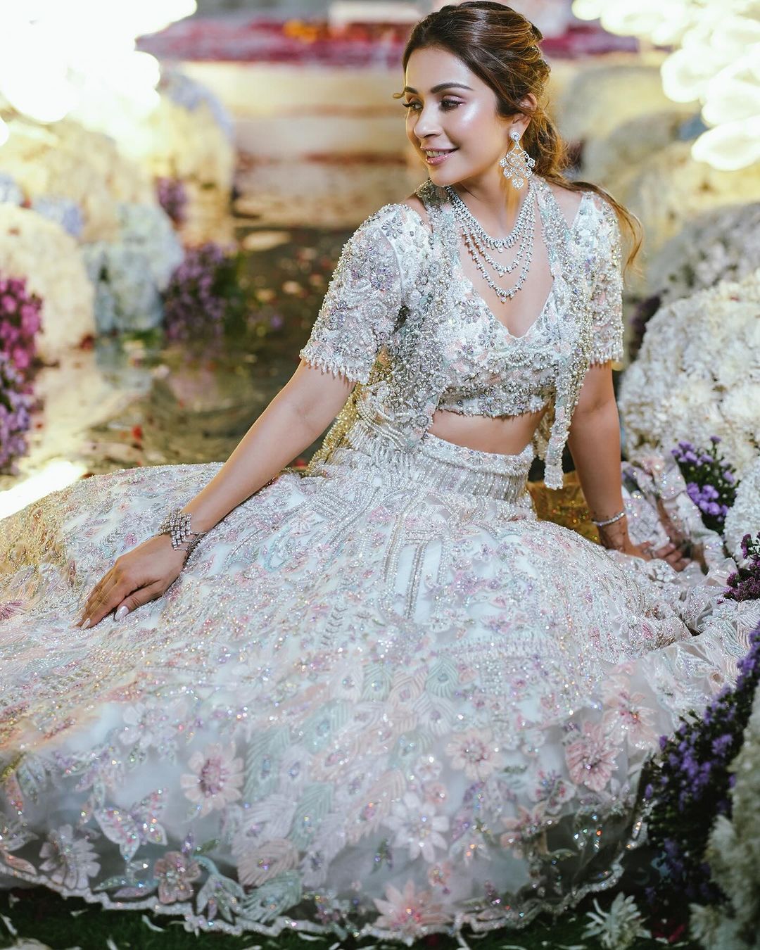 Fairy-dust Lehenga (Price on Request)