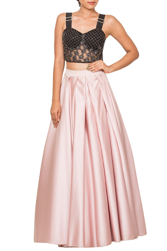 Flounced skirt With Bustier