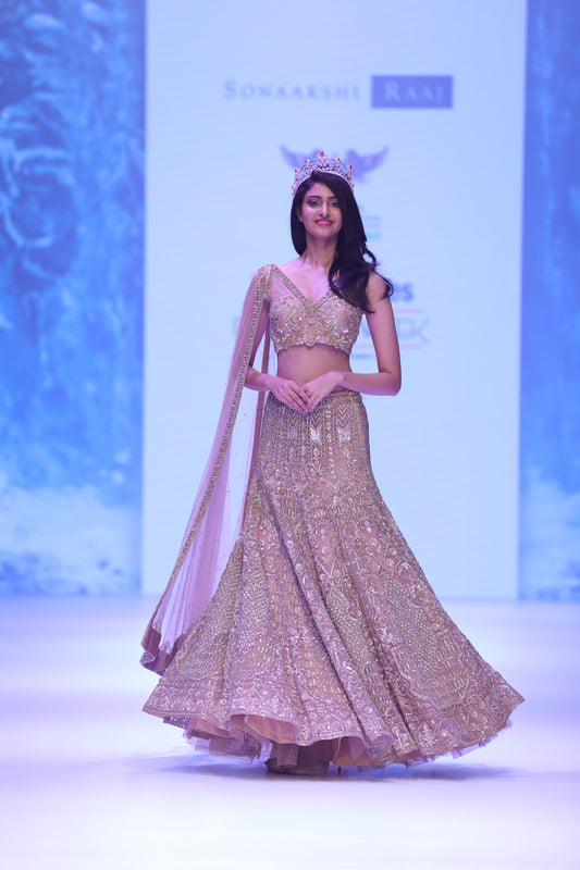 Gold Embellished Lehenga Set