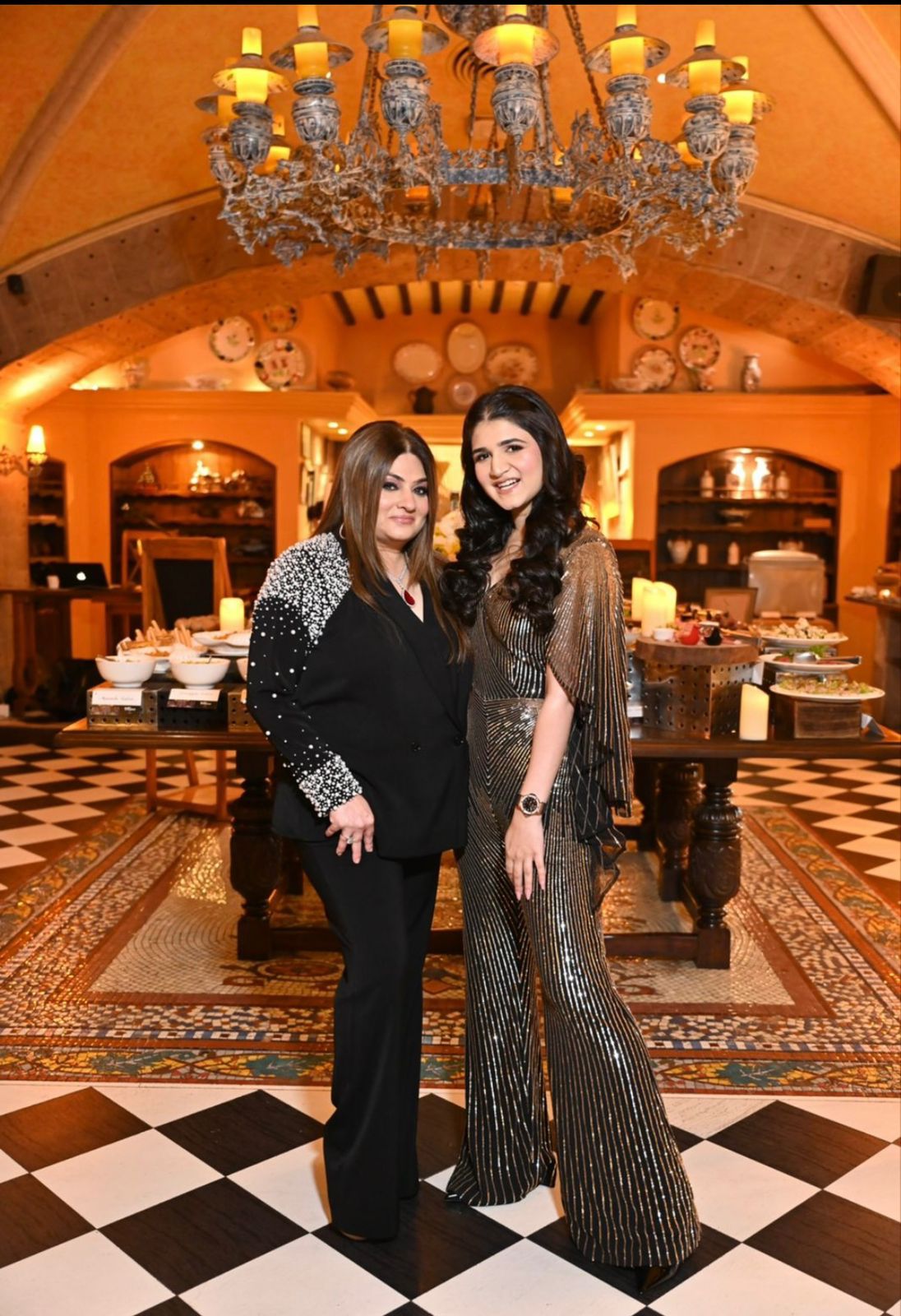 Black Pearl Embellished Pant Suit