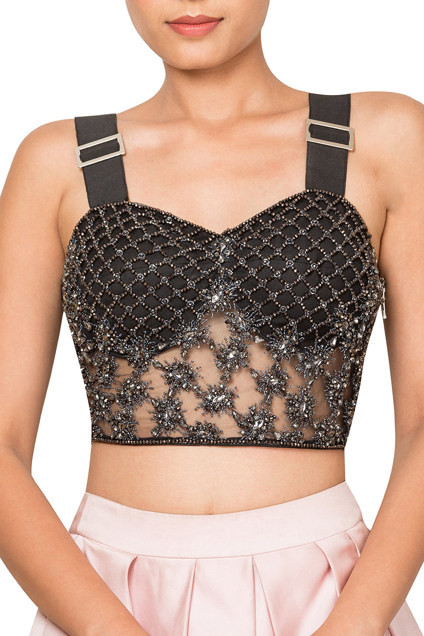 Flounced skirt With Bustier