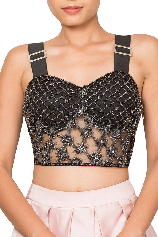 Flounced skirt With Bustier