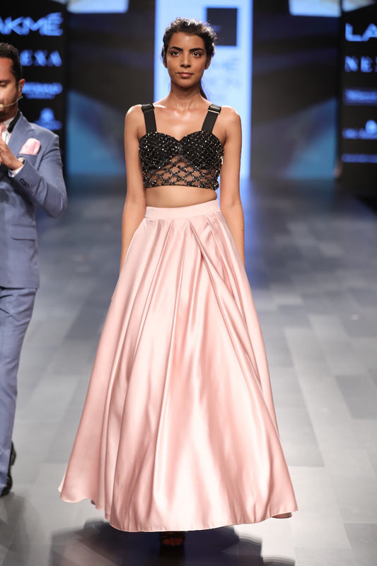 Flounced skirt With Bustier