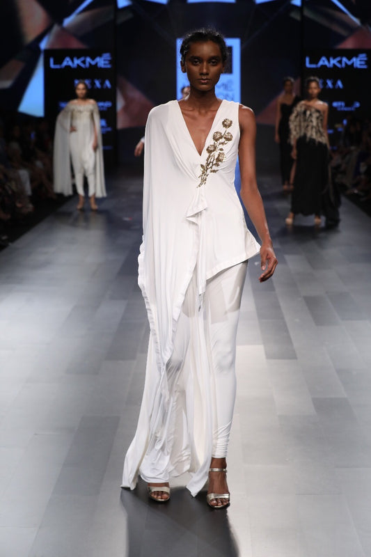 Jumpsuit With Fitted & Flared Leg