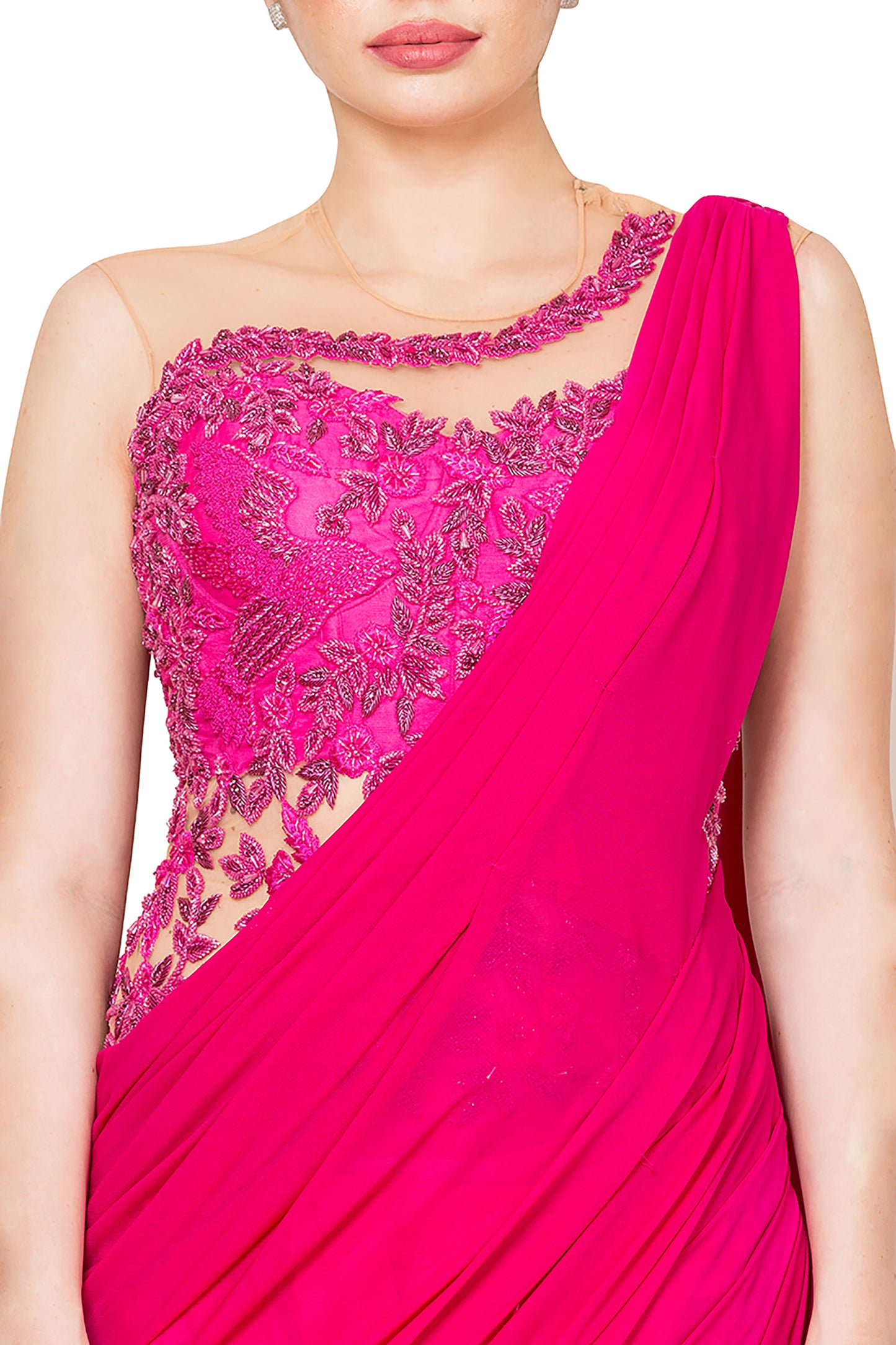 Classic draped Sareee Gown