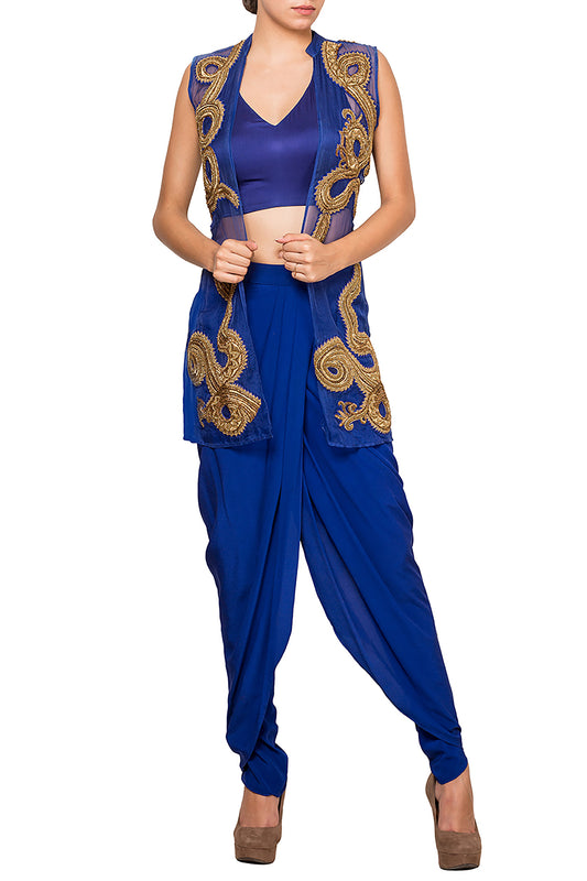 Draped skirt with Bustier & Jacket