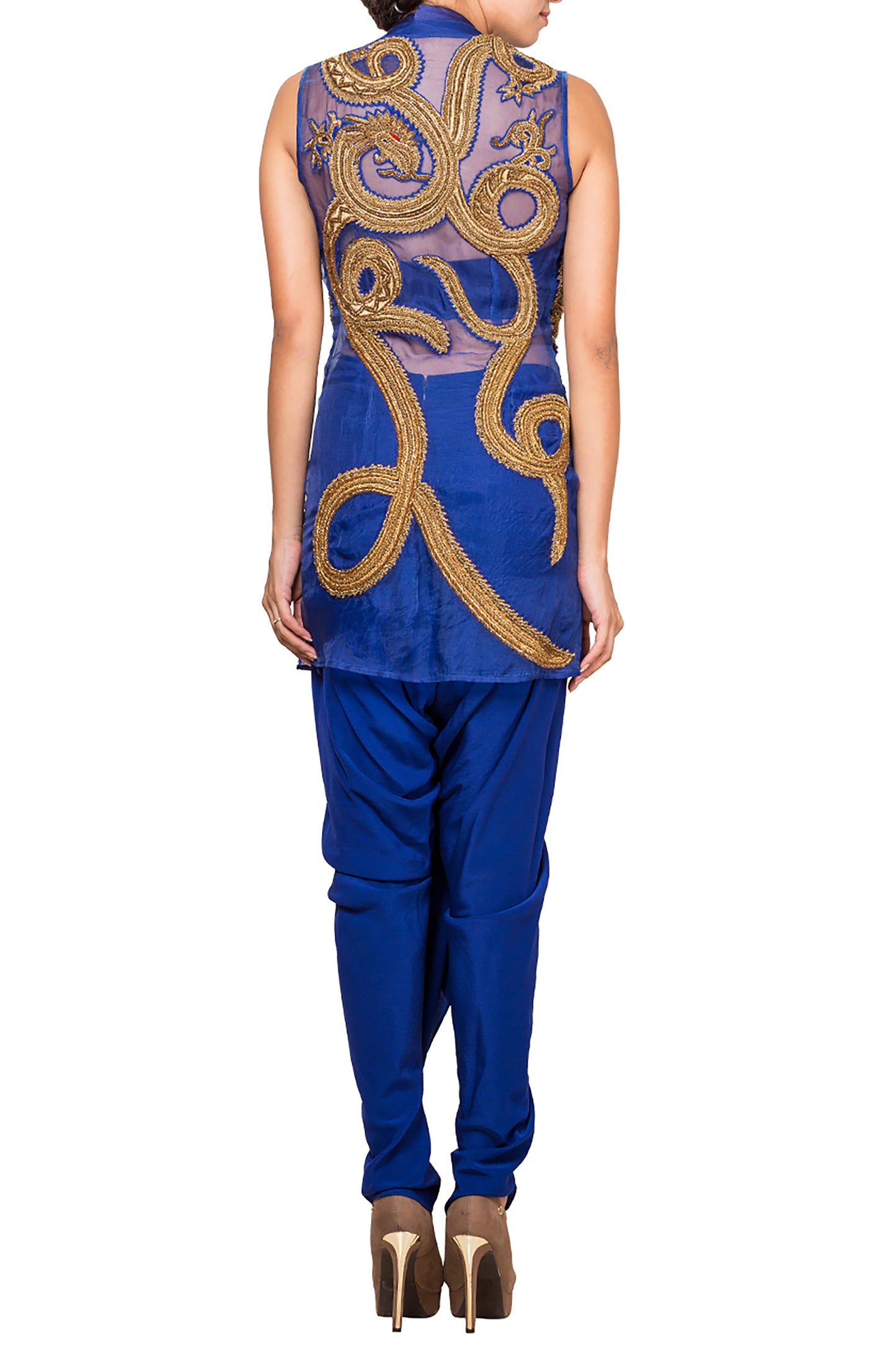 Draped skirt with Bustier & Jacket