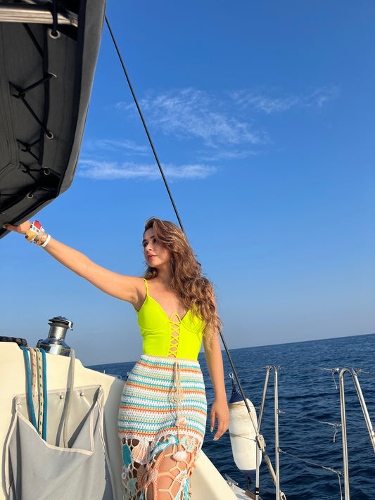 Criss Cross Neck Swimsuit