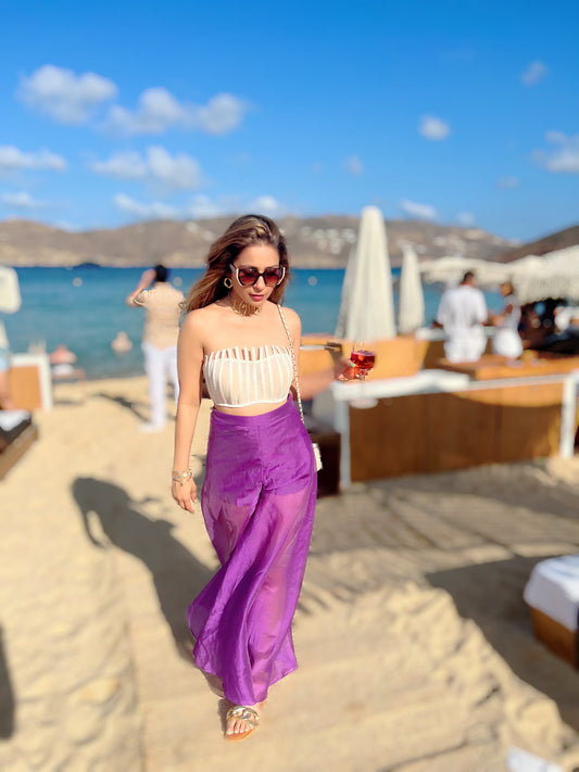 Sheer Pants with Bustier