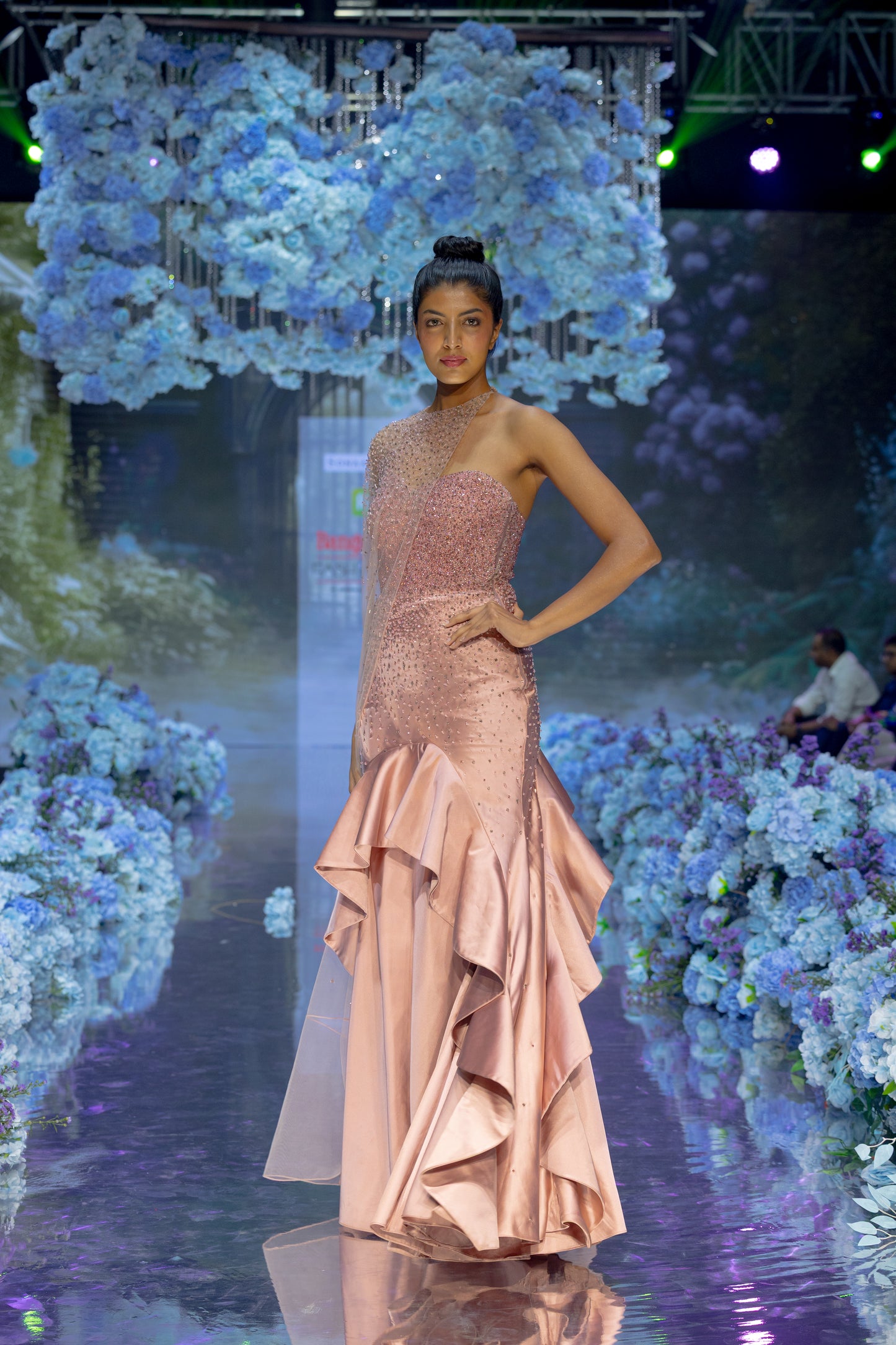 The Rosé Cascade Gown