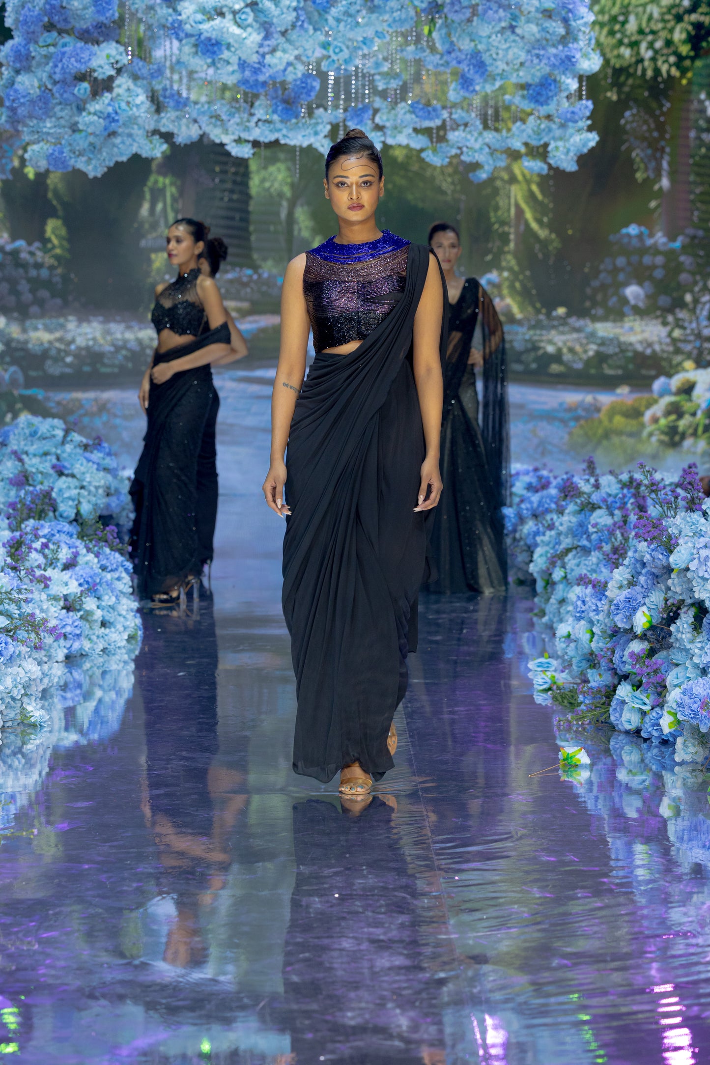 Ombré Tasseled Sari
