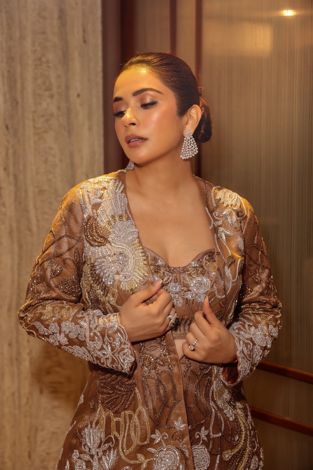 Brocade Flare Suit
