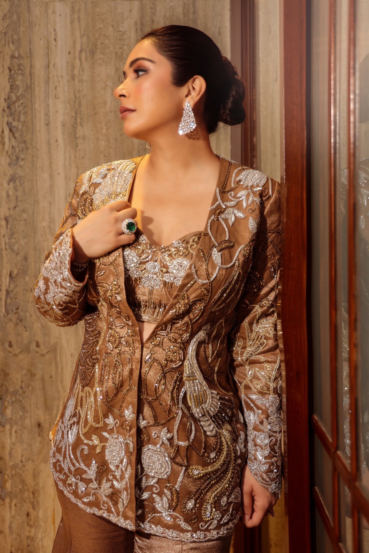 Brocade Flare Suit