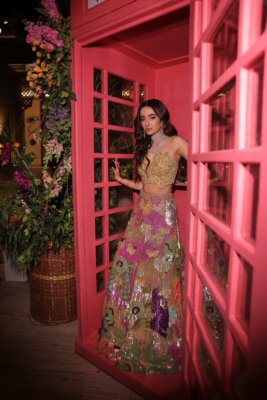 Customised Whimsy Lehenga (Price on request)