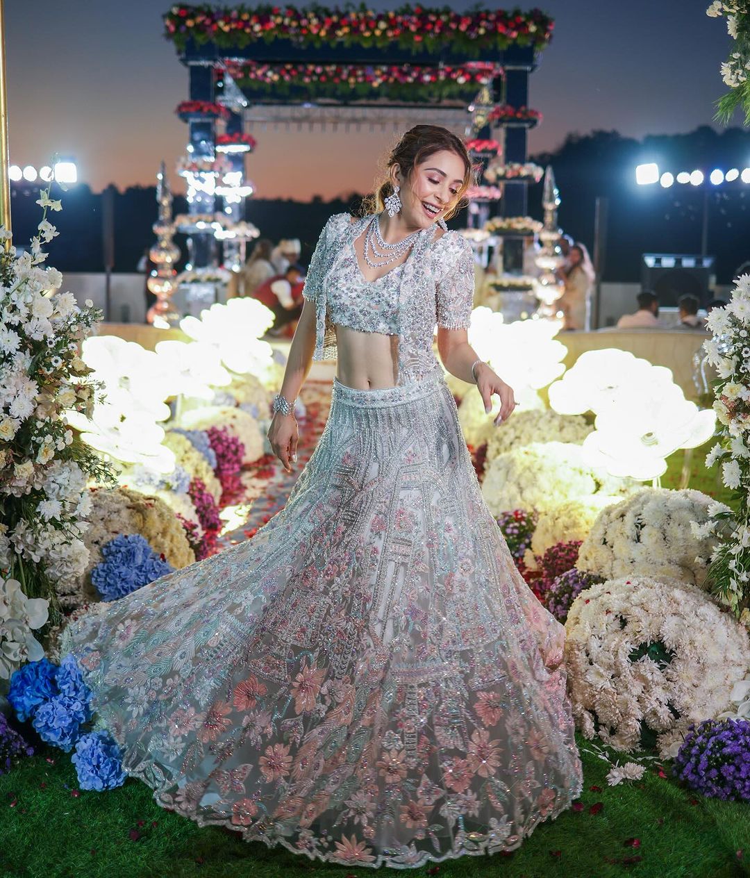 Fairy-dust Lehenga (Price on Request)