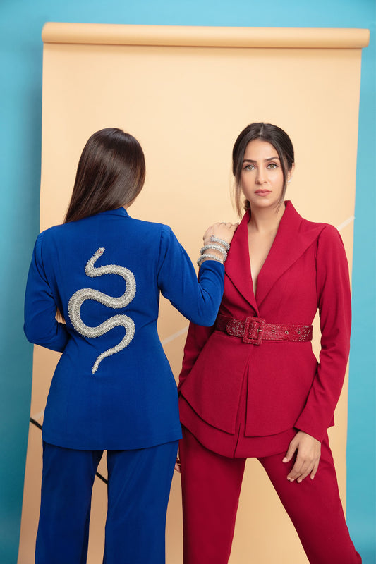 Pant Suit with Belt