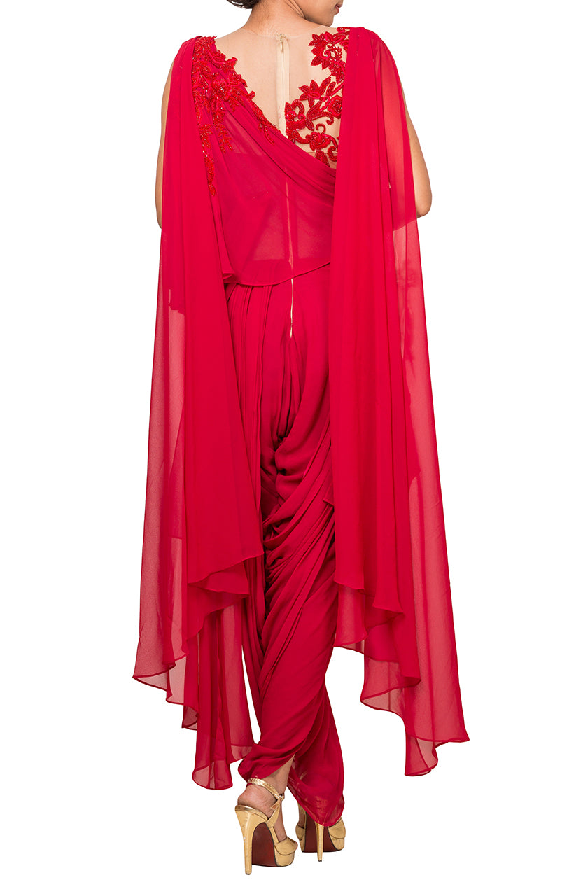 Draped Dhoti Gown